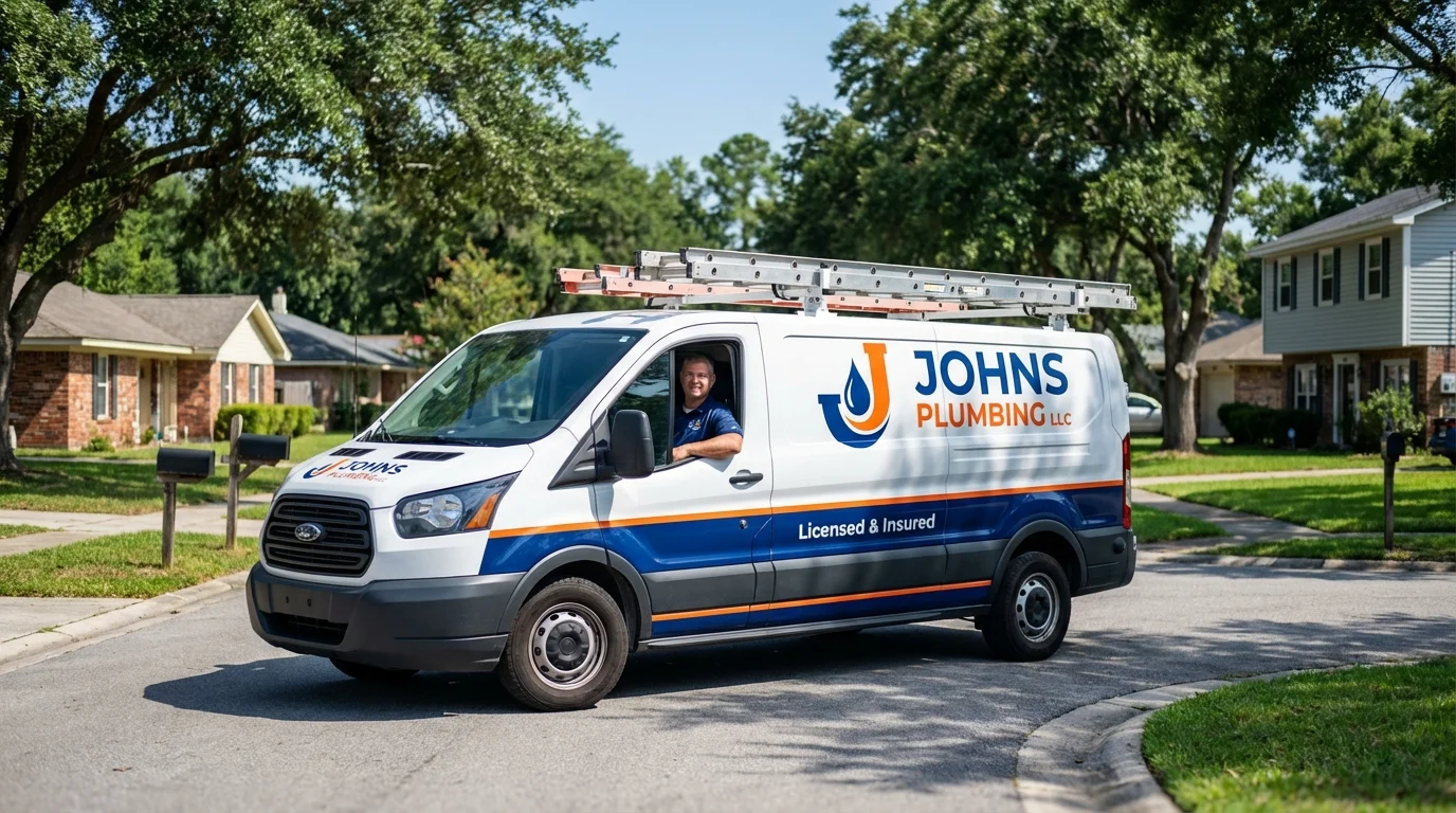 Johns Plumbing LLC service van in Mifflintown, PA
