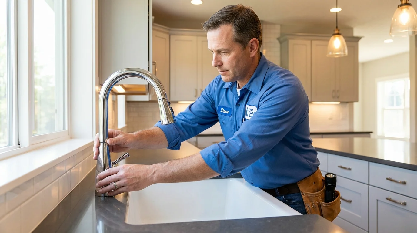 Kitchen faucet installation by Johns Plumbing LLC in Mifflintown